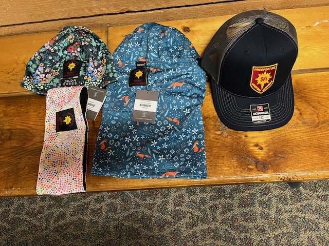 Ski hats in the Prospect shop